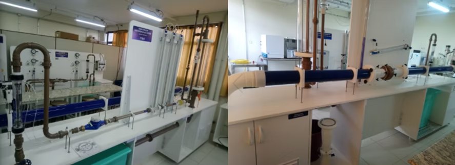 Sistema de tubos e módulo de escoamento da ECO Educacional na UTFPR Londrina